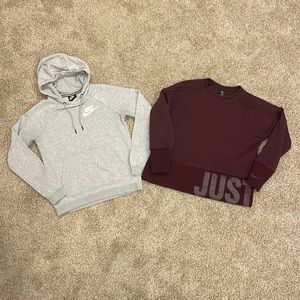 Nike lot of 2 sweatshirts size xs